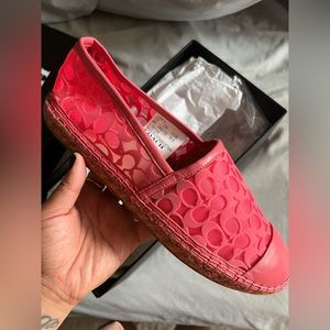 Brand new beautiful pink coach shoes